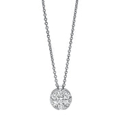 Collier    aus 750/-18 Karat Weißgold mit 7 Diamanten 0