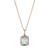 Collier aus Gold mit Diamanten mit Amethyst, -Symbol, mit ZÖ 42 cm - 4K656
