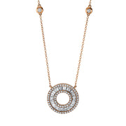 Collier - Halo Sparkle aus Gold mit Diamanten, mit ZÖ 38 cm + 41 cm - 4K791