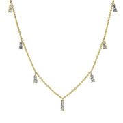 Collier    aus 750/-18 Karat Gelbgold mit 15 Diamanten 0