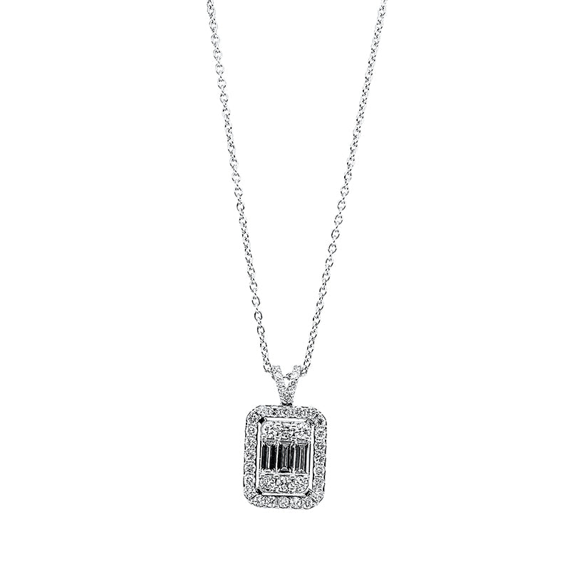 Collier    aus 750/-18 Karat Weißgold mit 41 Diamanten 1