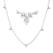 Collier    aus 750/-18 Karat Weißgold mit 15 Diamanten 0