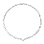 Collier    aus 750/-18 Karat Weißgold mit 82 Diamanten 28