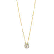 Collier    aus 750/-18 Karat Gelbgold mit 21 Diamanten 0