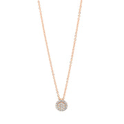 Collier    aus 750/-18 Karat Rotgold mit 21 Diamanten 0