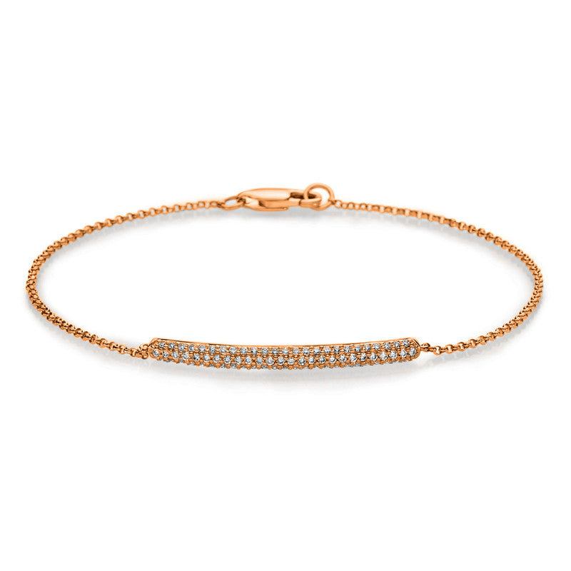 Armband    aus 750/-18 Karat Rotgold mit 76 Diamanten 0