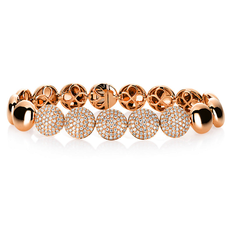 Armband    aus 750/-18 Karat Rotgold mit 295 Diamanten 2