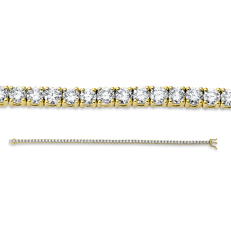 Armband - Tennisarmband aus Gold mit Diamanten - 5A838