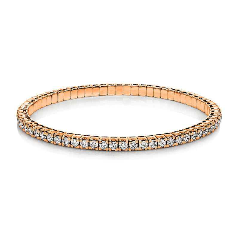 Armband    aus 750/-18 Karat Rotgold mit 65 Diamanten 5