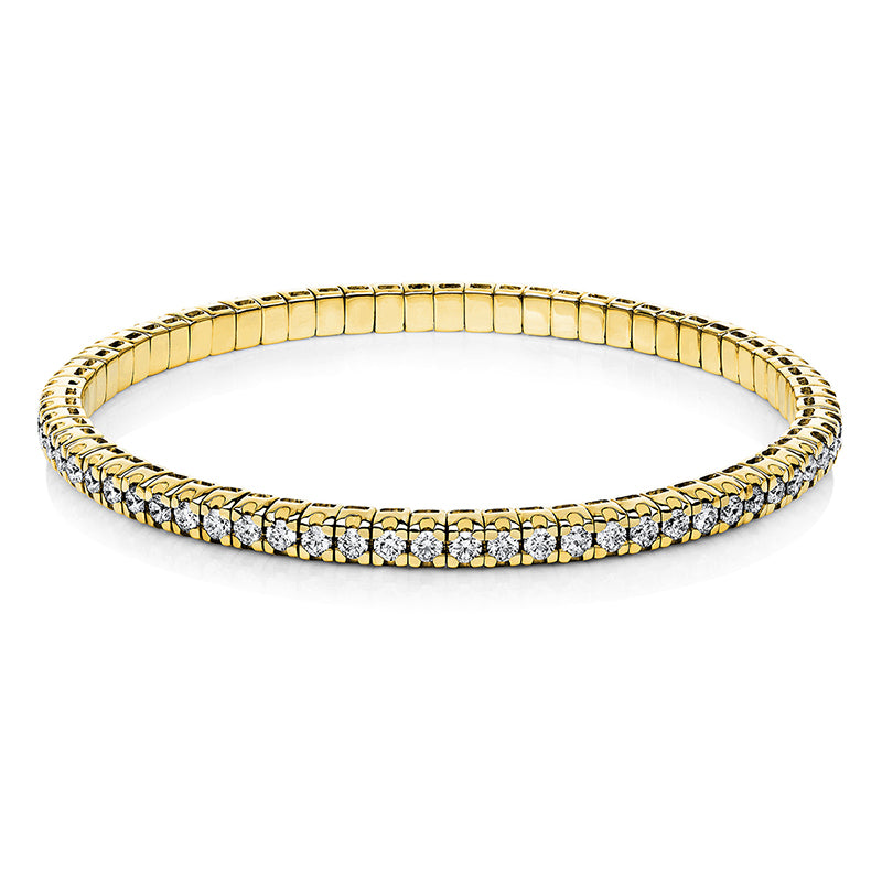 Armband    aus 750/-18 Karat Gelbgold mit 70 Diamanten 3