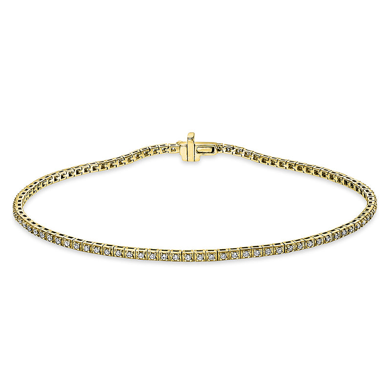 Armband    aus 585/-14 Karat Gelbgold mit 92 Diamanten 0