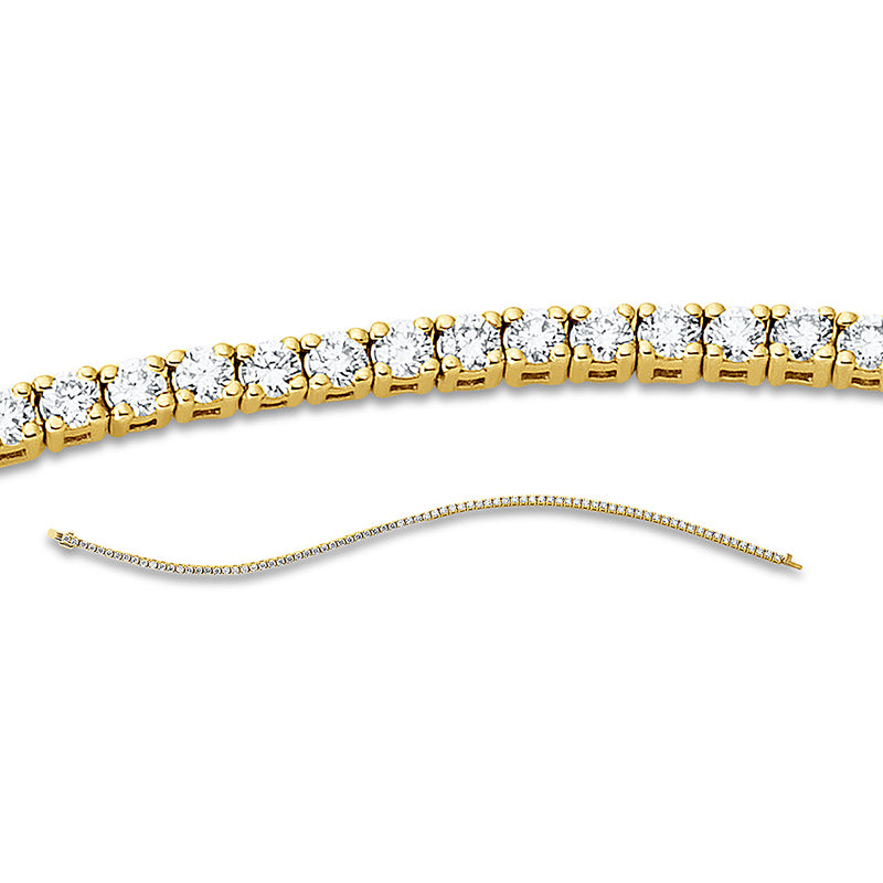 Armband    aus 750/-18 Karat Gelbgold mit 82 Diamanten 2