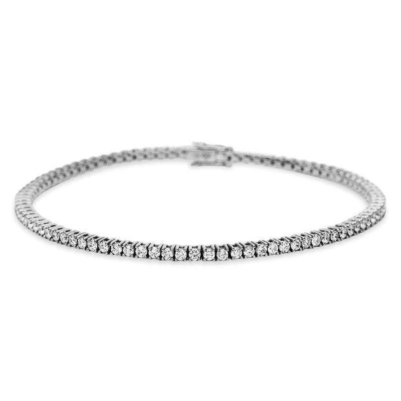 Armband    aus 750/-18 Karat Weißgold mit 90 Diamanten 1