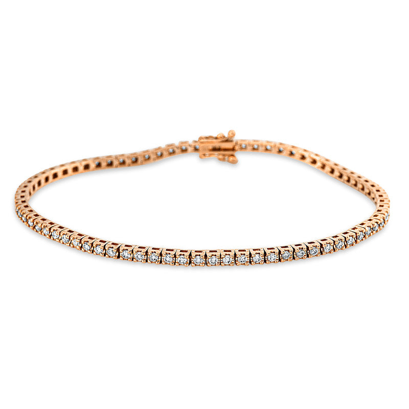 Armband    aus 750/-18 Karat Rotgold mit 73 Diamanten 1