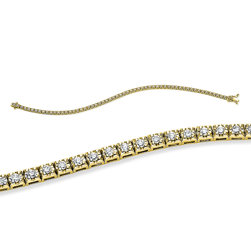 Armband    aus 750/-18 Karat Gelbgold mit 61 Diamanten 1