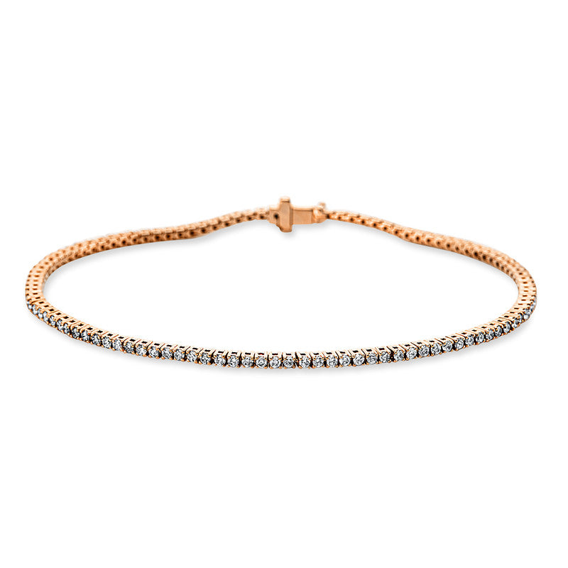 Armband    aus 750/-18 Karat Rotgold mit 108 Diamanten 0