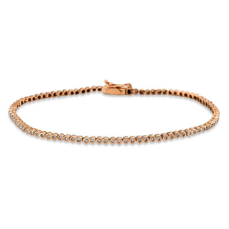 Armband    aus 750/-18 Karat Rotgold mit 82 Diamanten 0