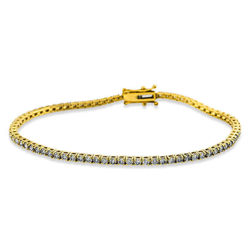 Armband    aus 750/-18 Karat Gelbgold mit 77 Diamanten 2