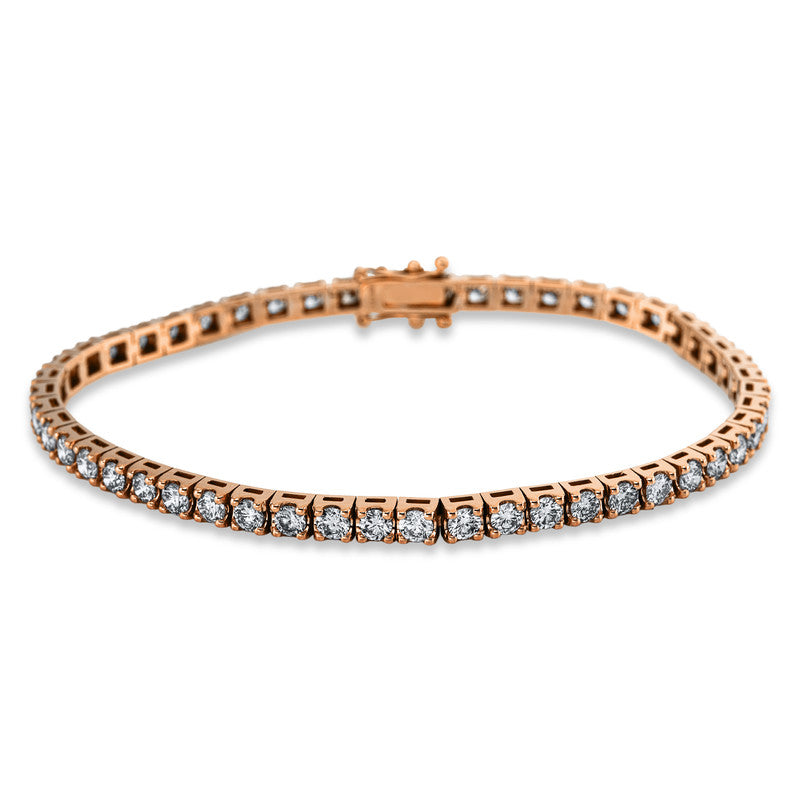 Armband    aus 585/-14 Karat Rotgold mit 50 Diamanten 4