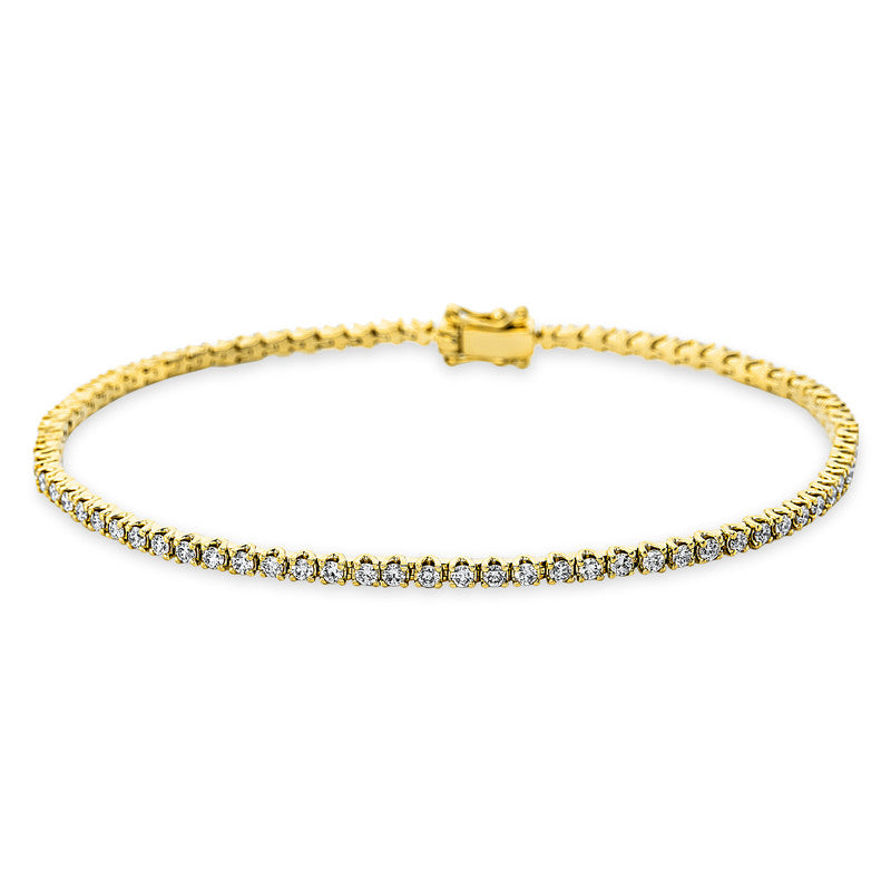 Armband    aus 750/-18 Karat Gelbgold mit 79 Diamanten 1