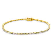 Armband    aus 750/-18 Karat Gelbgold mit 100 Diamanten 1