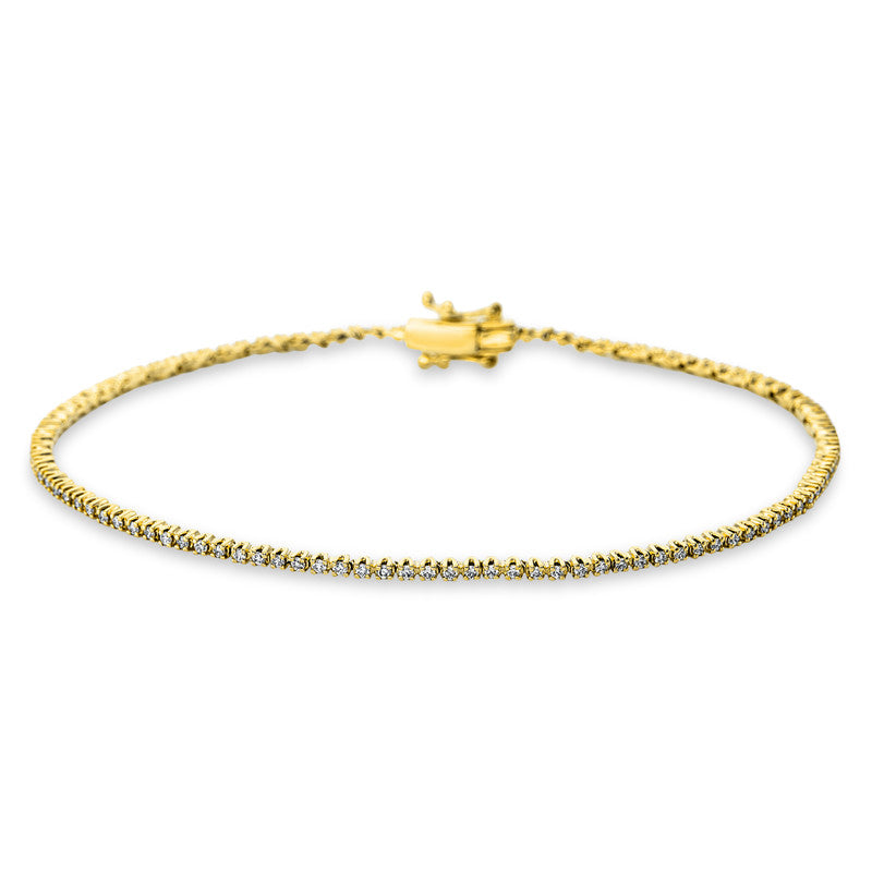 Armband    aus 750/-18 Karat Gelbgold mit 108 Diamanten 0