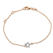 Armband    aus 750/-18 Karat Rotgold mit 20 Diamanten 0