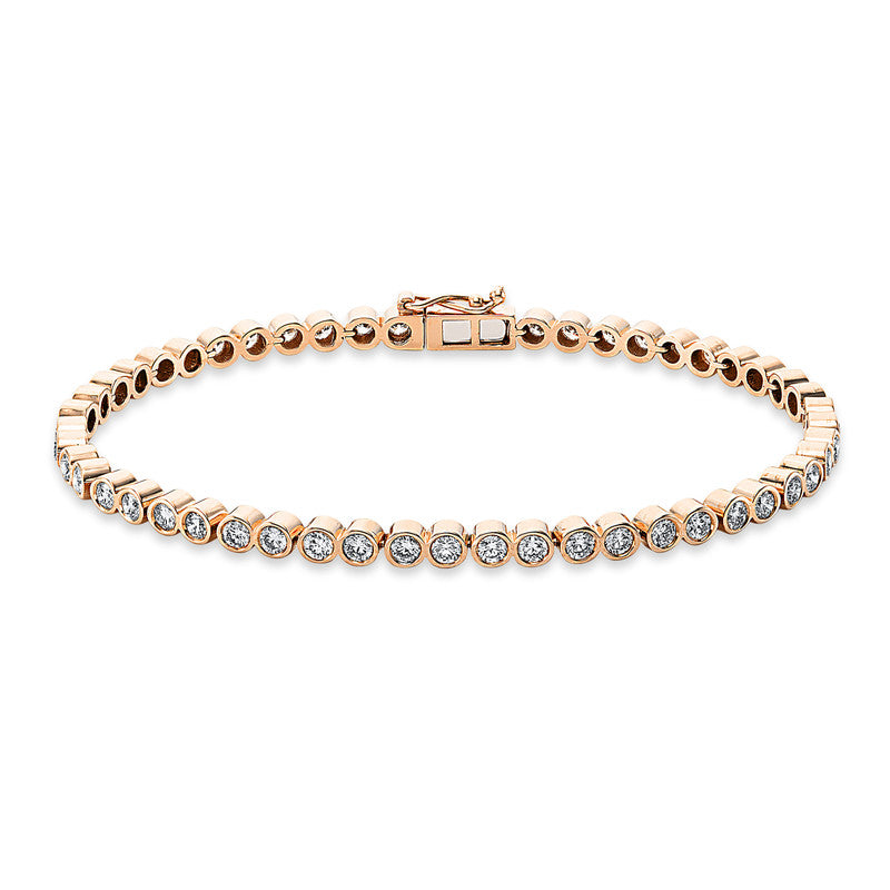 Armband    aus 750/-18 Karat Rotgold mit 52 Diamanten 2