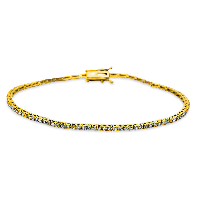 Armband    aus 750/-18 Karat Gelbgold mit 105 Diamanten 1
