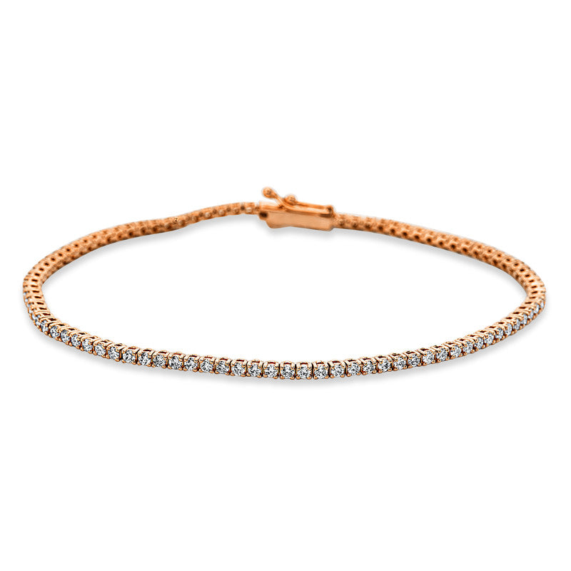 Armband    aus 750/-18 Karat Rotgold mit 67 Diamanten 2