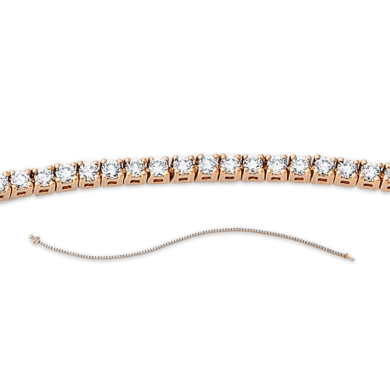 Armband    aus 750/-18 Karat Rotgold mit 116 Diamanten 1