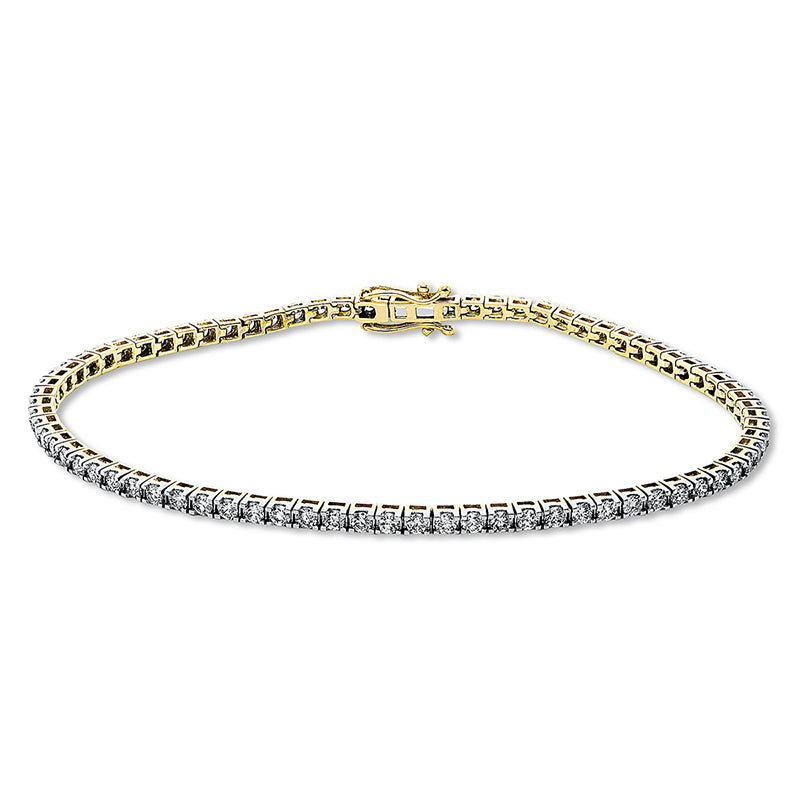 Armband    aus 750/-18 Karat Gelbgold mit 77 Diamanten 2