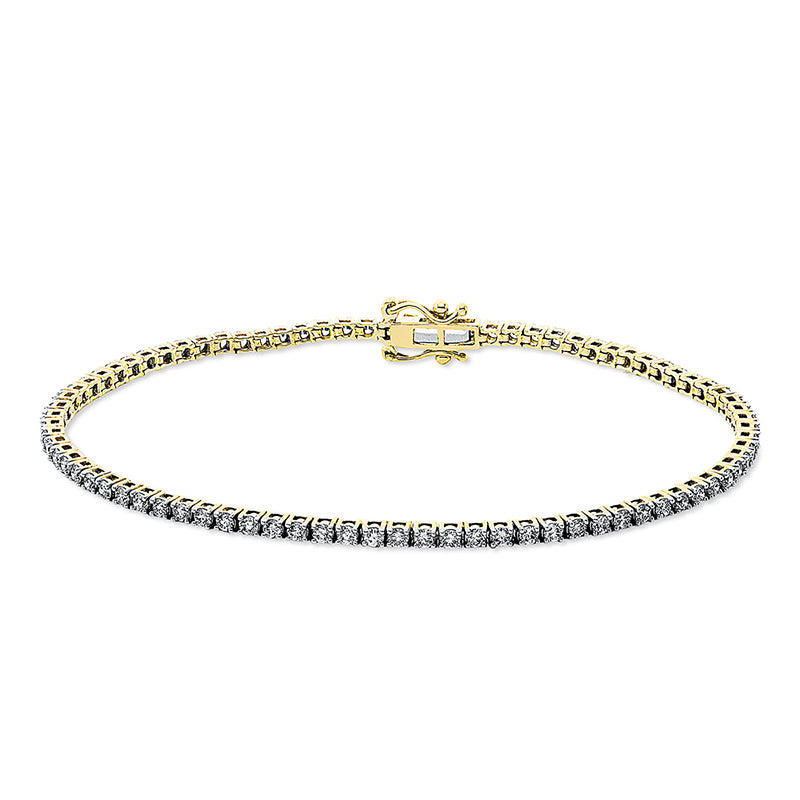 Armband    aus 750/-18 Karat Gelbgold mit 82 Diamanten 2 ct