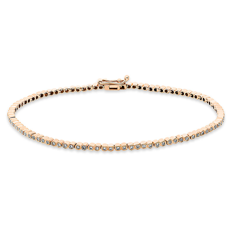 Armband    aus 750/-18 Karat Rotgold mit 95 Diamanten 0