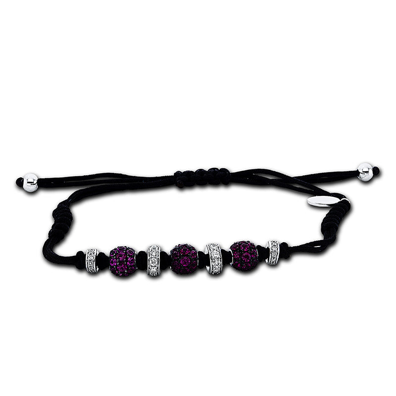 Armband mit Rubin  aus 750/-18 Karat Weißgold mit 44 Diamanten 0