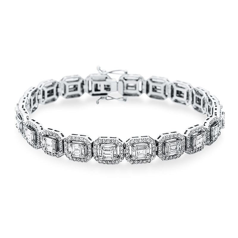 Armband    aus 750/-18 Karat Weißgold mit 580 Diamanten 5
