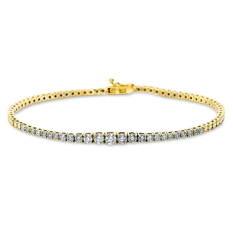 Armband    aus 750/-18 Karat Gelbgold mit 25 Diamanten 1