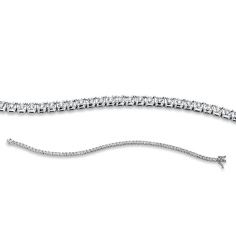 Armband    aus 750/-18 Karat Weißgold mit 64 Diamanten 1