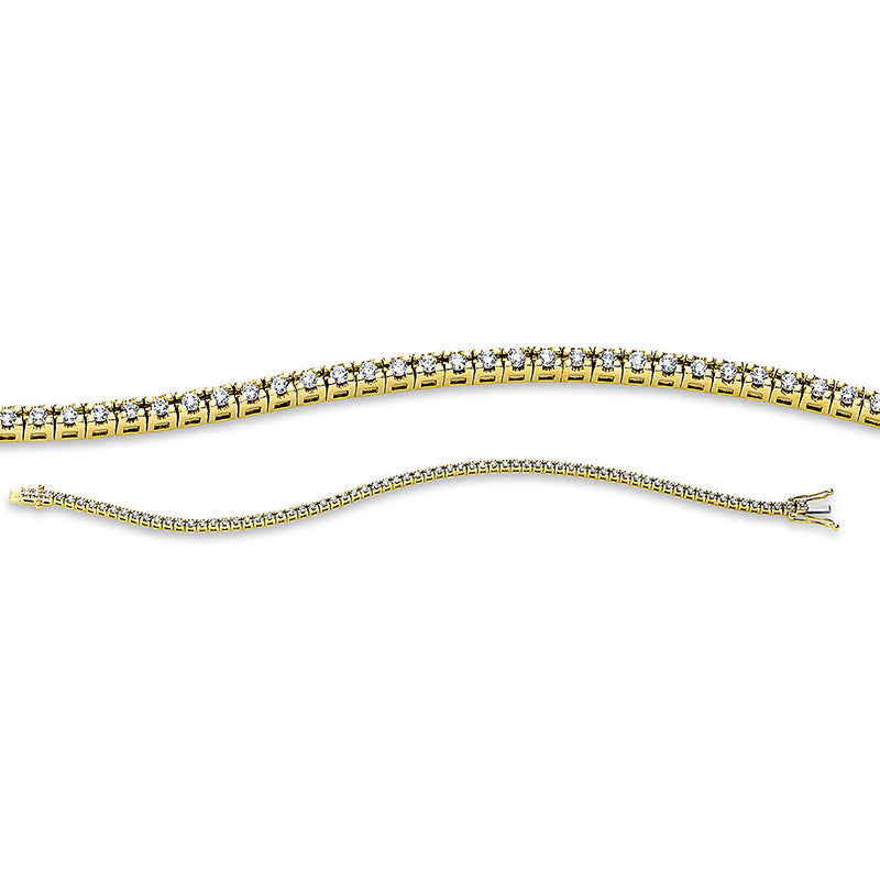 Armband    aus 750/-18 Karat Gelbgold mit 72 Diamanten 1