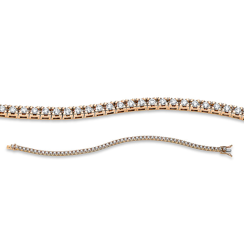 Armband    aus 750/-18 Karat Rotgold mit 57 Diamanten 1