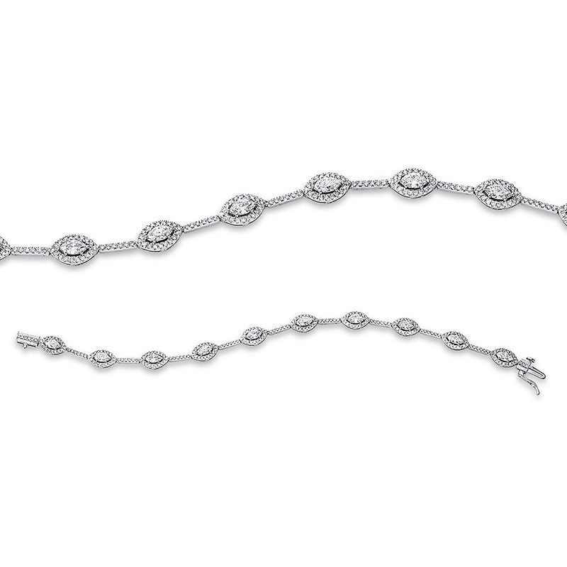 Armband    aus 750/-18 Karat Weißgold mit 253 Diamanten 3