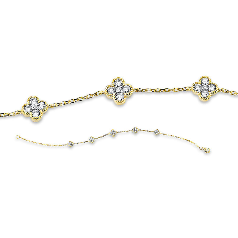 Armband    aus 750/-18 Karat Gelbgold mit 25 Diamanten 0