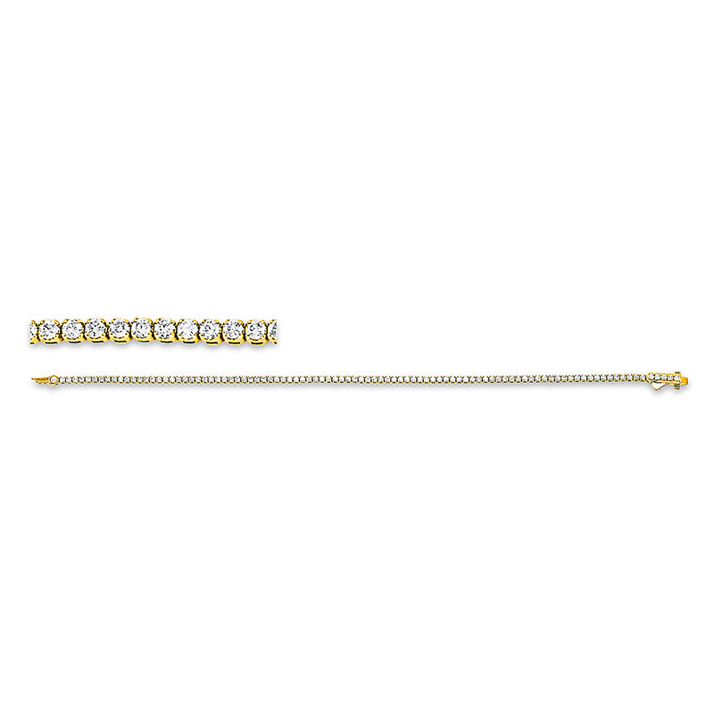 Armband    aus 750/-18 Karat Gelbgold mit 96 Diamanten 1