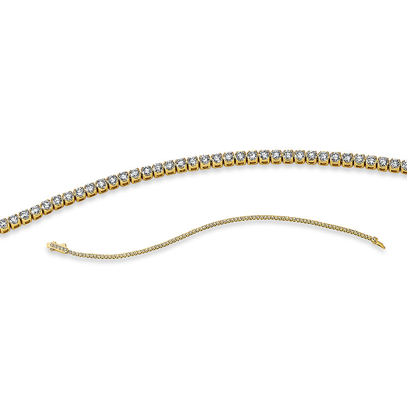 Armband    aus 750/-18 Karat Gelbgold mit 91 Diamanten 2 ct