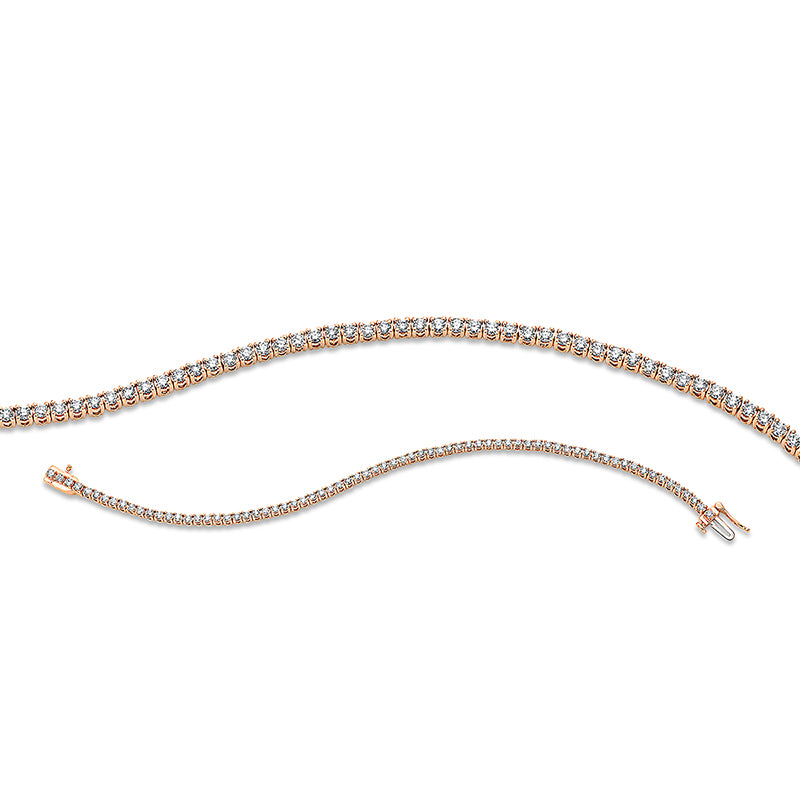 Armband    aus 750/-18 Karat Rotgold mit 72 Diamanten 2