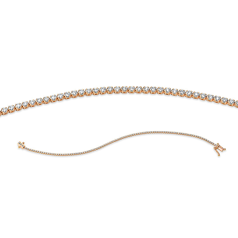 Armband    aus 750/-18 Karat Rotgold mit 96 Diamanten 1