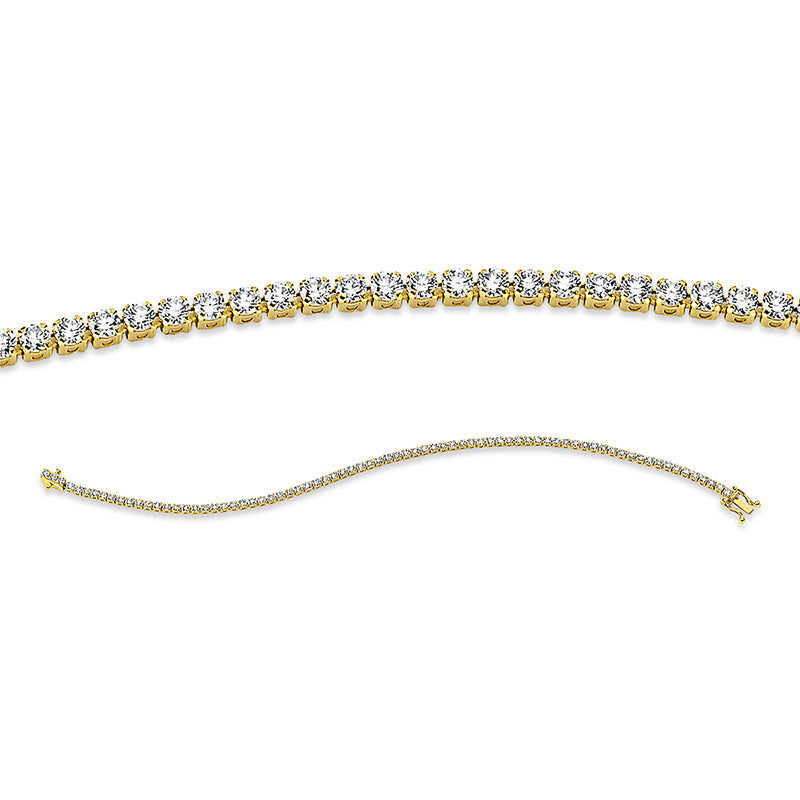 Armband    aus 750/-18 Karat Gelbgold mit 76 Diamanten 2