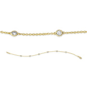 Armband    aus 750/-18 Karat Gelbgold mit 6 Diamanten 0