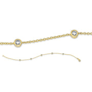 Armband    aus 750/-18 Karat Gelbgold mit 5 Diamanten 0