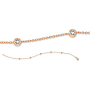 Armband    aus 750/-18 Karat Rotgold mit 5 Diamanten 0